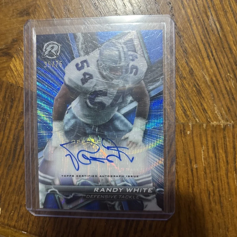 2023 Topps Composite Resurgence Signatures - #RA-RAW Randy White Blue Surge /75